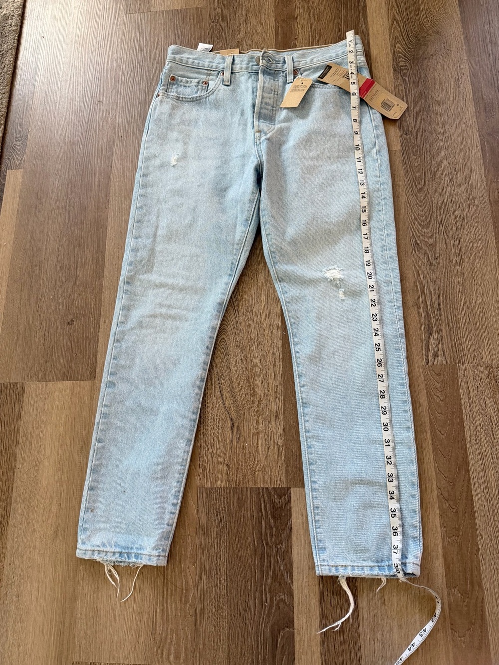 Levi's 501 Light Blue Denim Jeans